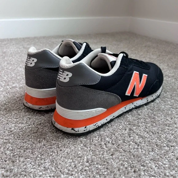 New Balance 515 Men's 10.5 Black Vibrant Orange Sneakers ML515BT3 Speckled - Picture 4 of 11